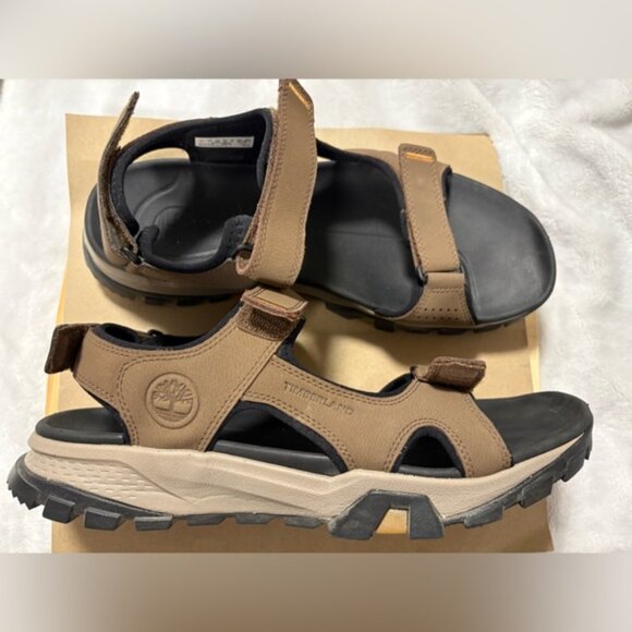Timberland Other - Timberland Lincoln Brown Leather Sandals Size 11